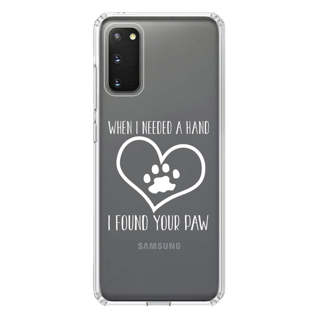 When I Need A Hand I Found Your Paw Clear Shockproof iPhone Case, view 14