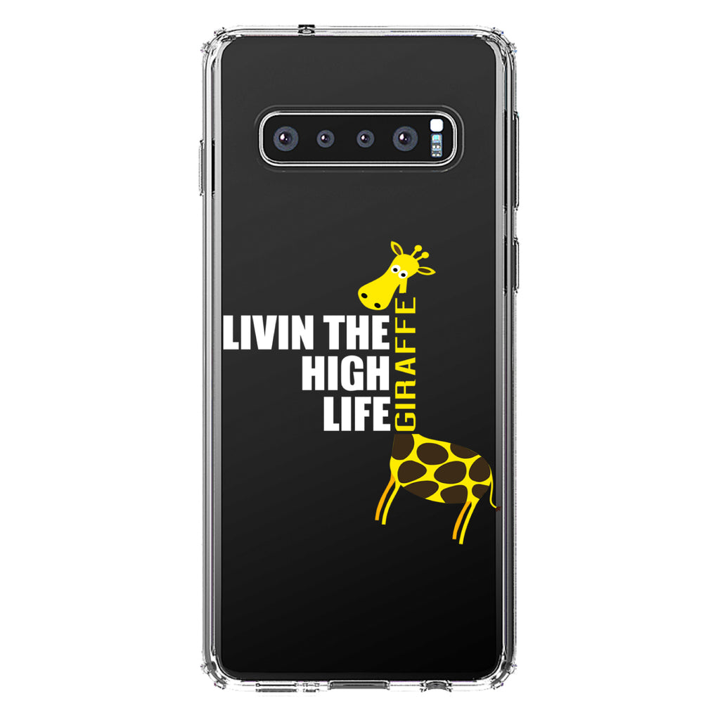 Livin the High Life, Giraffe Clear Shockproof iPhone Case, view 16