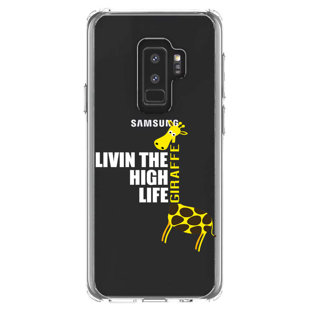 Livin the High Life, Giraffe Clear Shockproof iPhone Case, view 20