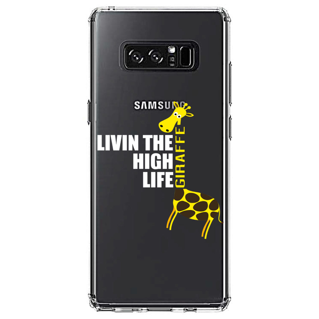 Livin the High Life, Giraffe Clear Shockproof iPhone Case, view 12