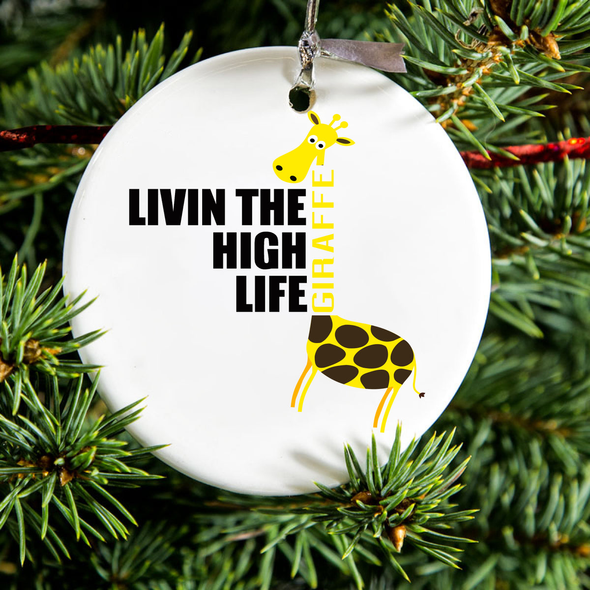 Giraffe Ceramic Ornament, view 2