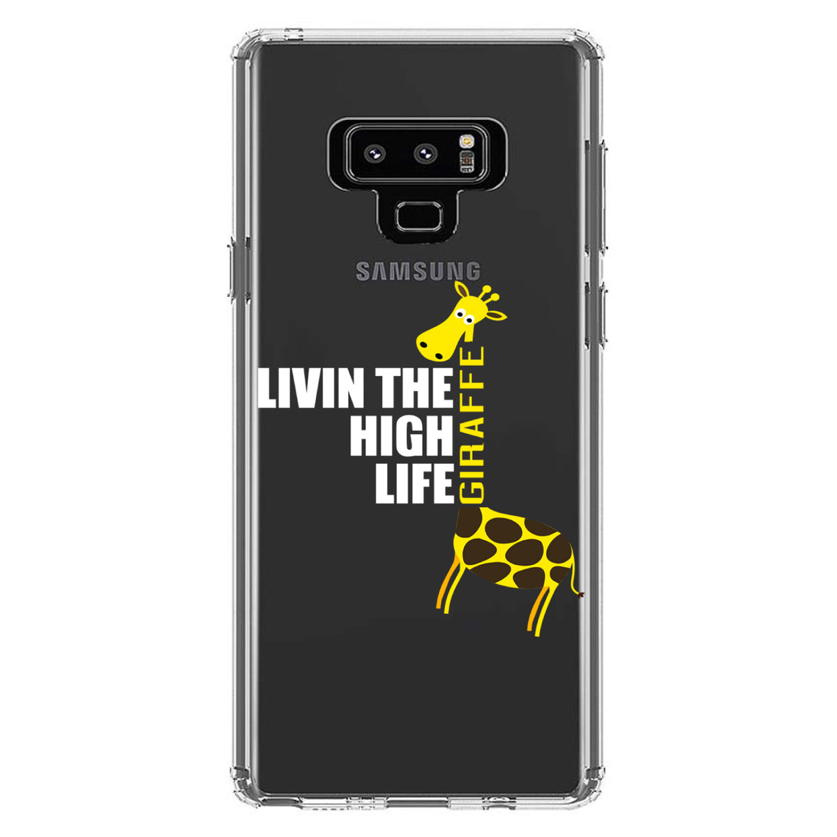 Livin the High Life, Giraffe Clear Shockproof iPhone Case, view 11