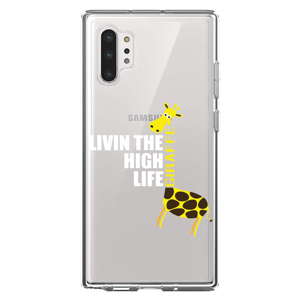 Livin the High Life, Giraffe Clear Shockproof iPhone Case, view 10
