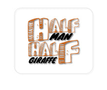 DistinctInk Custom Foam Rubber Mouse Pad - 1/4" Thick - Half Man Half Giraffe