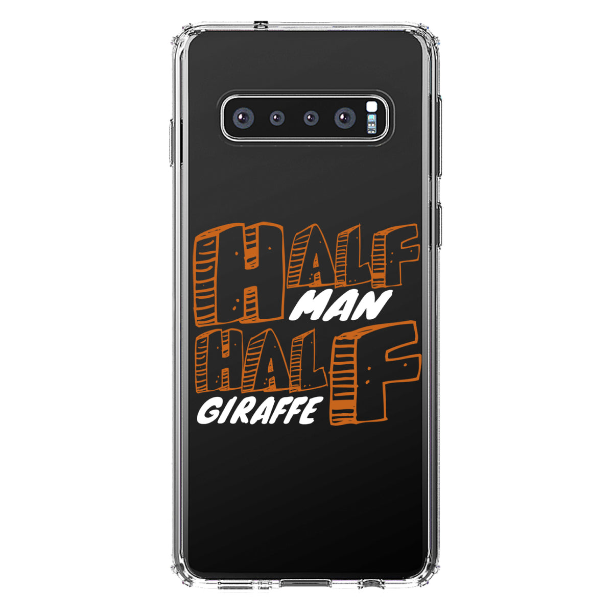Half Man Half Giraffe Clear Shockproof iPhone Case, view 16