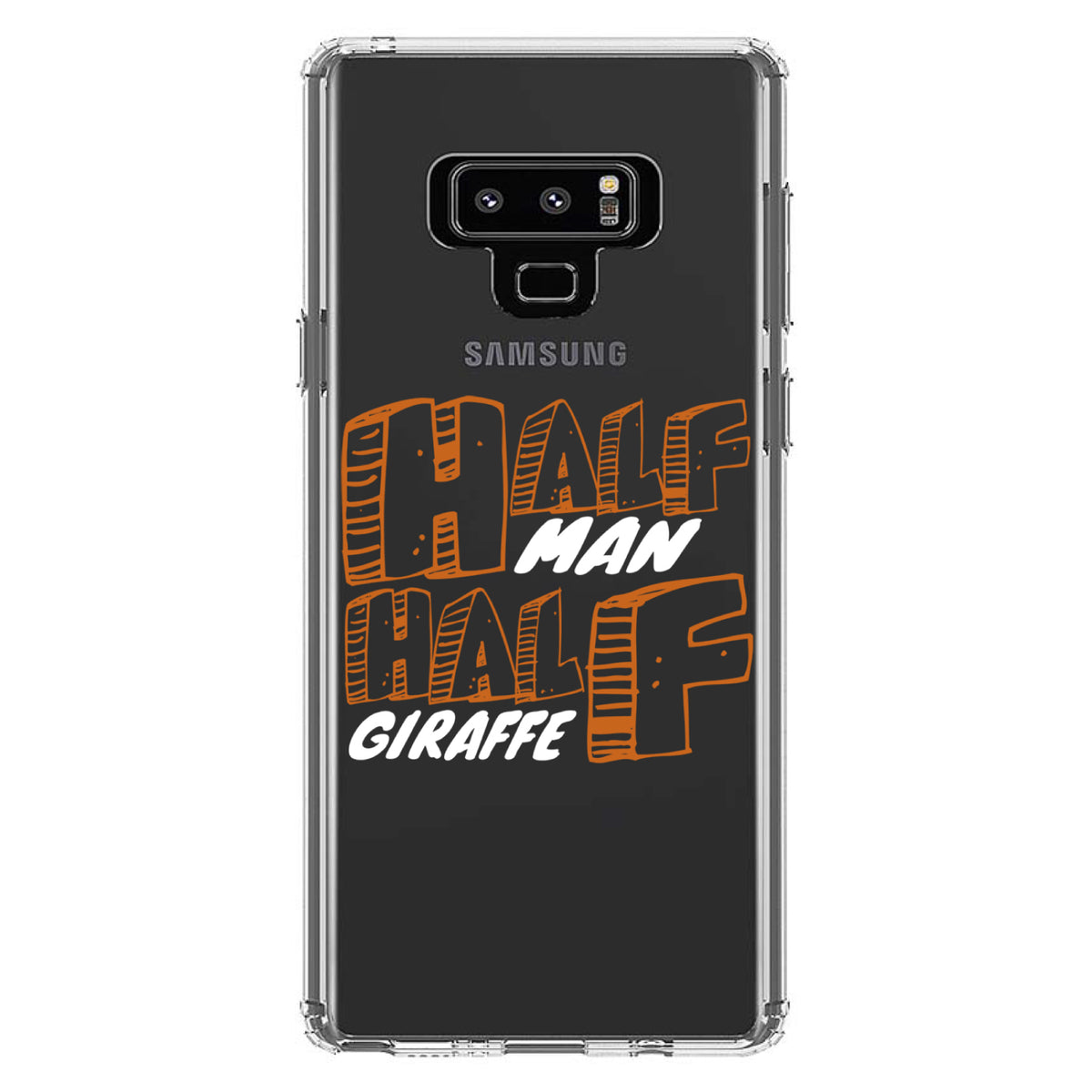 Half Man Half Giraffe Clear Shockproof iPhone Case, view 11