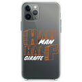 Half Man Half Giraffe Clear Shockproof iPhone Case