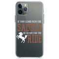 Climb into the Saddle, Ready for a Ride Clear Shockproof iPhone Case