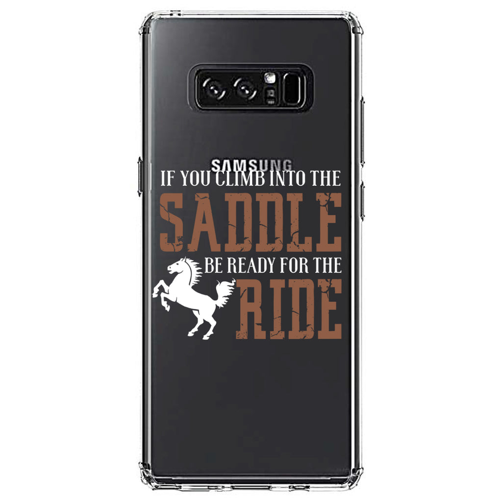 Climb into the Saddle, Ready for a Ride Clear Shockproof iPhone Case, view 12