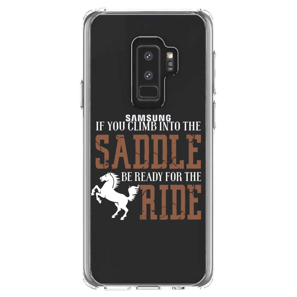 Climb into the Saddle, Ready for a Ride Clear Shockproof iPhone Case, view 20