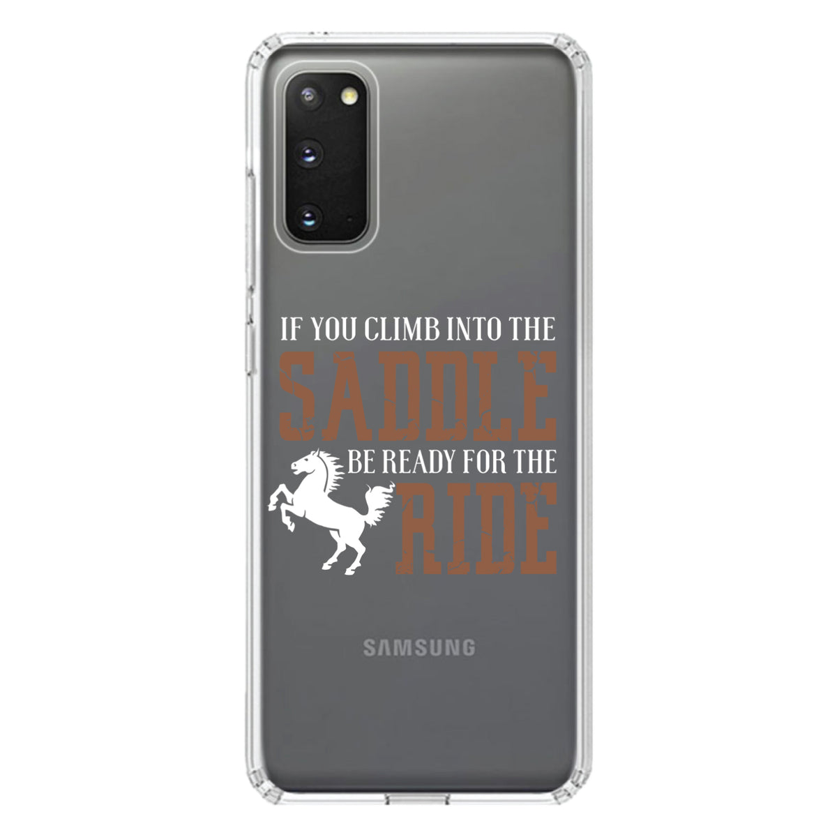 Climb into the Saddle, Ready for a Ride Clear Shockproof iPhone Case, view 15