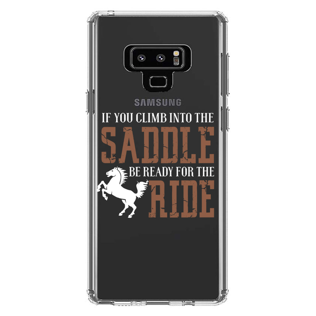 Climb into the Saddle, Ready for a Ride Clear Shockproof iPhone Case, view 11