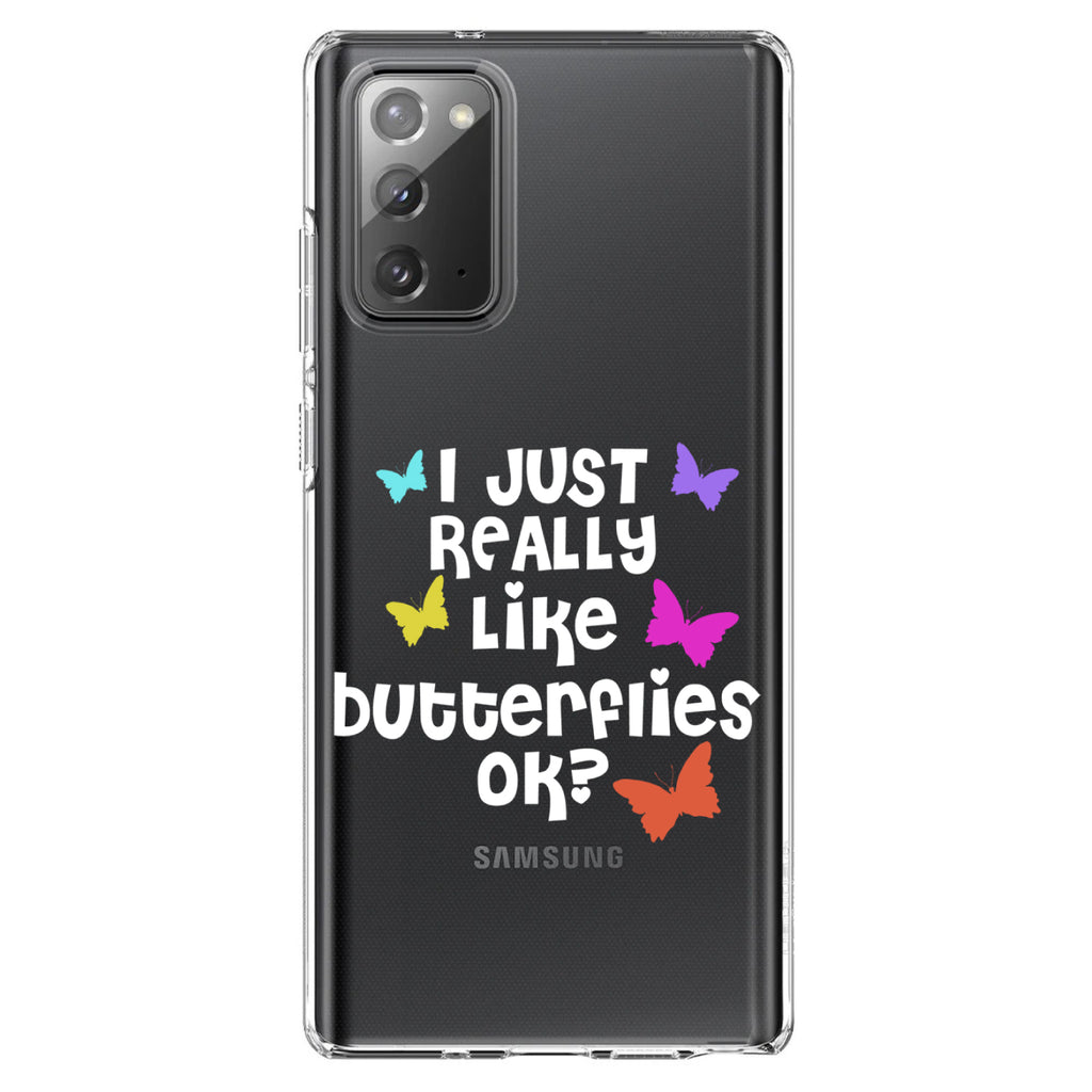I Just Really Like Butterflies Clear Shockproof iPhone Case, view 7