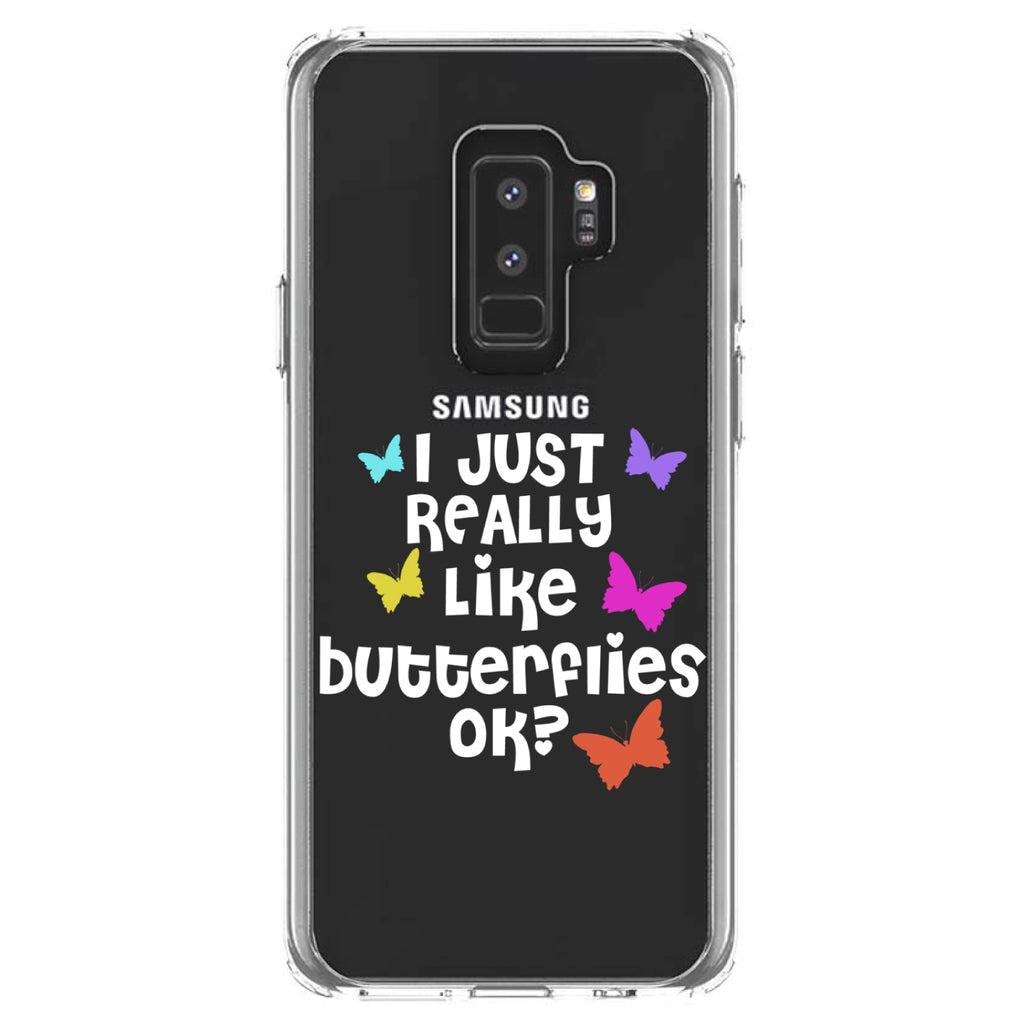 I Just Really Like Butterflies Clear Shockproof iPhone Case, view 20