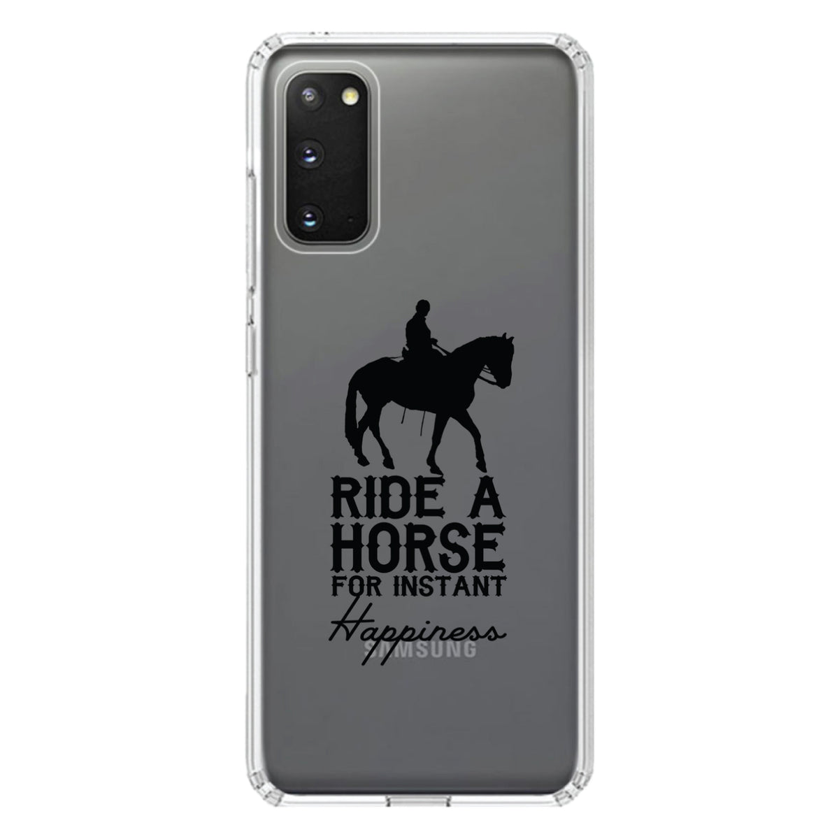 Ride A Horse for Instant Happiness Clear Shockproof iPhone Case, view 14