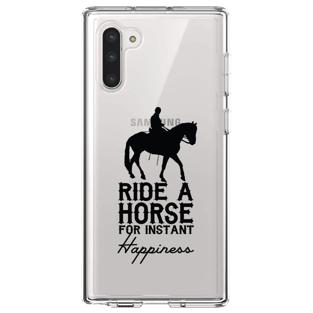 Ride A Horse for Instant Happiness Clear Shockproof iPhone Case, view 9