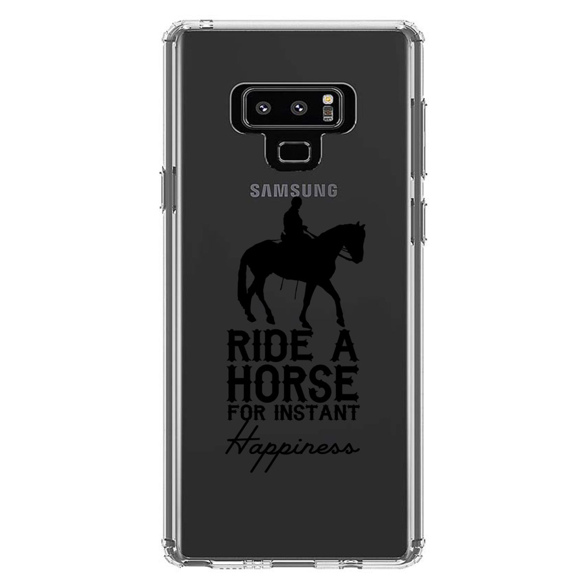 Ride A Horse for Instant Happiness Clear Shockproof iPhone Case, view 11