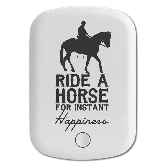 DistinctInk Magnetic Battery Pack, Wireless Portable Charger with USB-C Cable, Compatible with MagSafe iPhone 14 / 13 / 12 Series - Ride A Horse for Instant Happiness