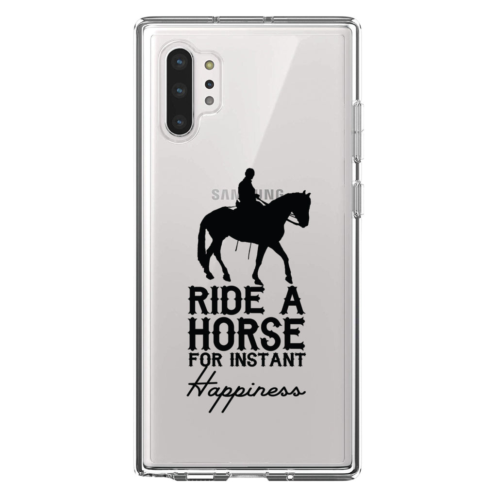 Ride A Horse for Instant Happiness Clear Shockproof iPhone Case, view 10