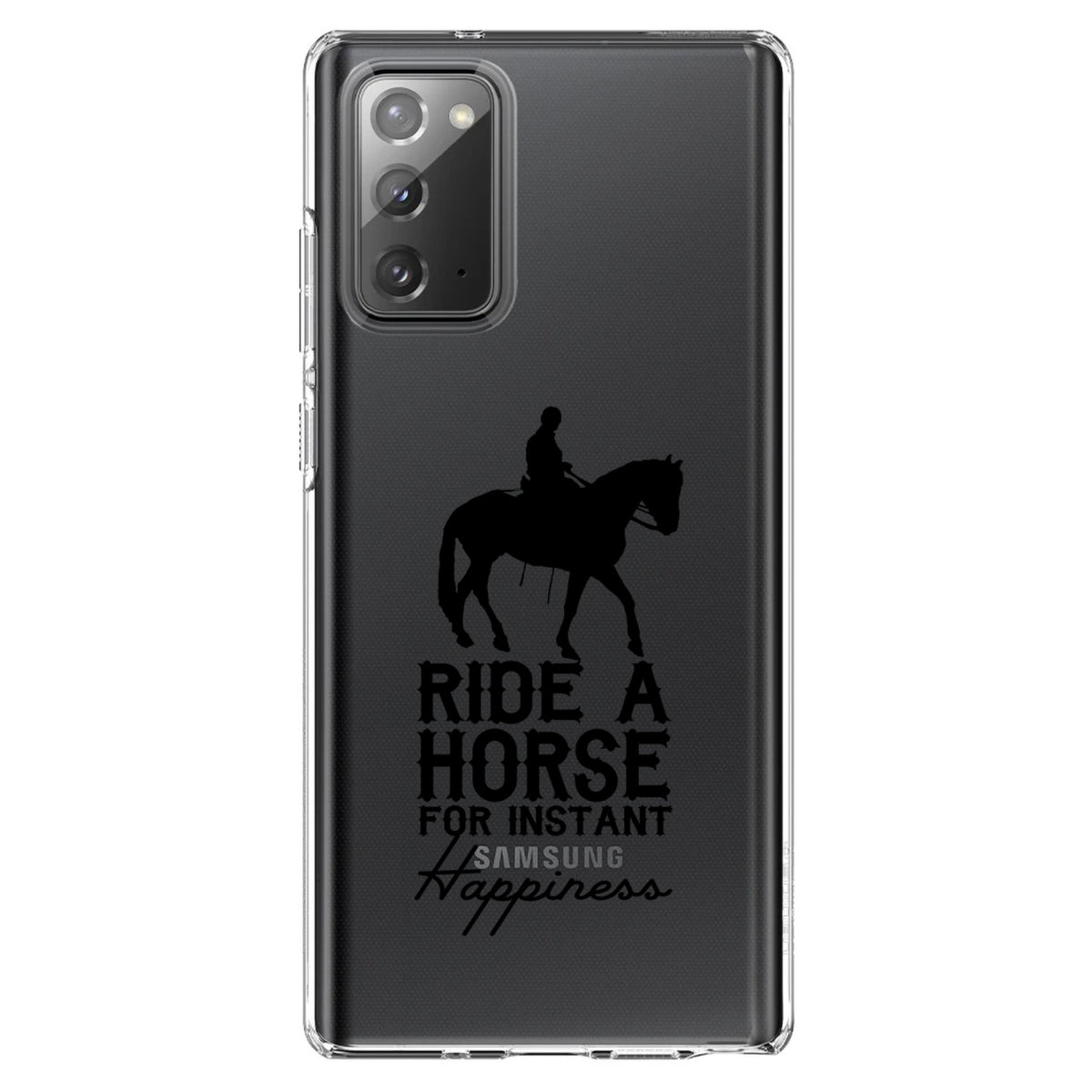 Ride A Horse for Instant Happiness Clear Shockproof iPhone Case, view 8