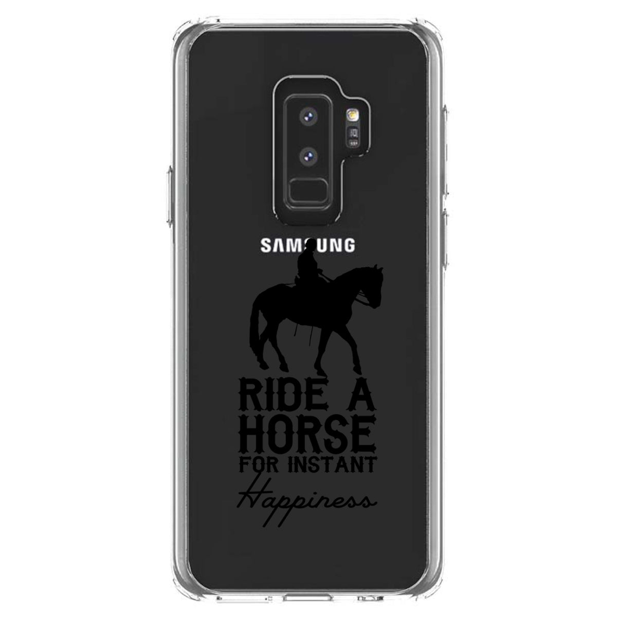 Ride A Horse for Instant Happiness Clear Shockproof iPhone Case, view 20