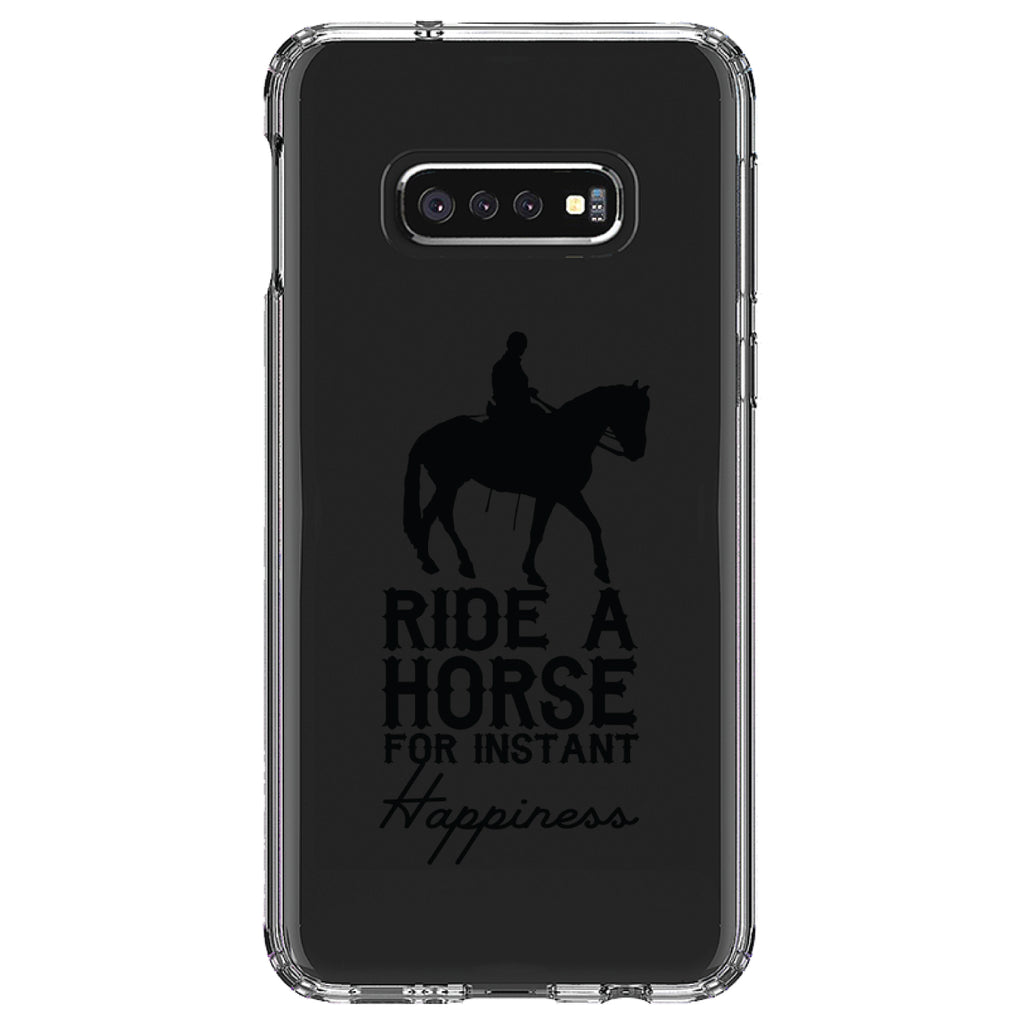 Ride A Horse for Instant Happiness Clear Shockproof iPhone Case, view 18