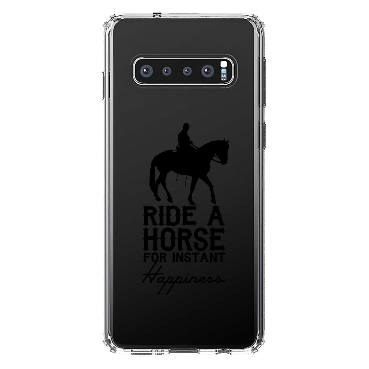 Ride A Horse for Instant Happiness Clear Shockproof iPhone Case, view 17