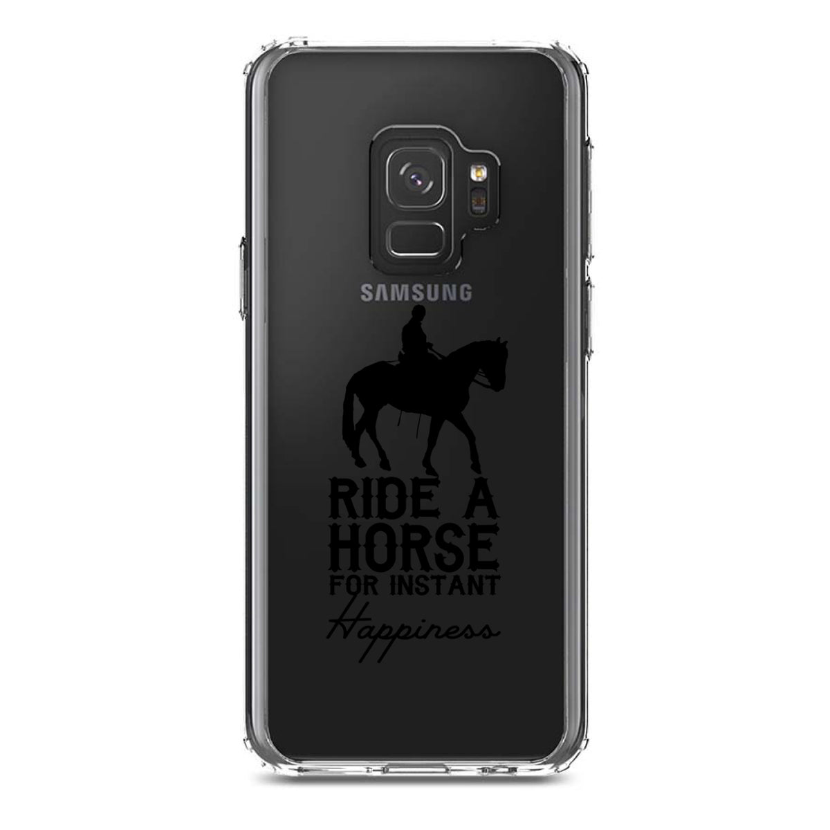 Ride A Horse for Instant Happiness Clear Shockproof iPhone Case, view 19