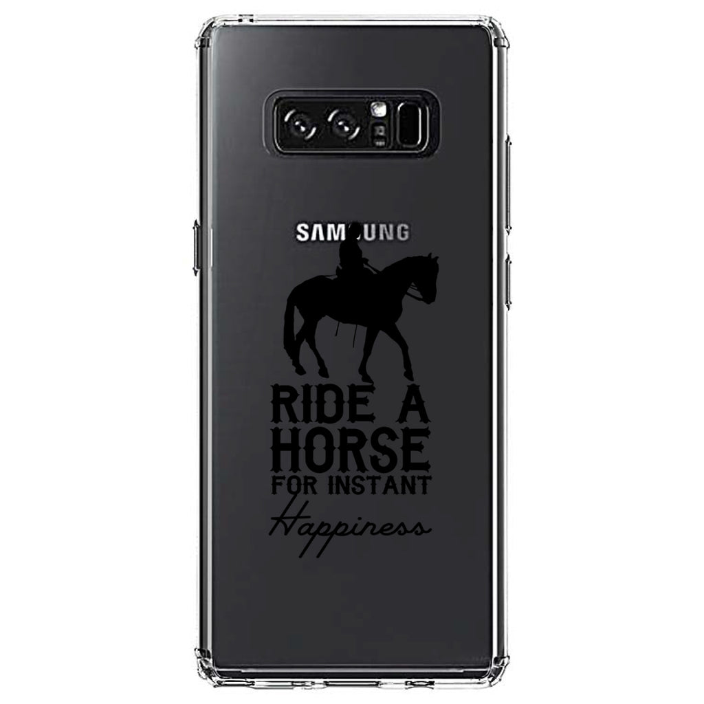 Ride A Horse for Instant Happiness Clear Shockproof iPhone Case, view 12
