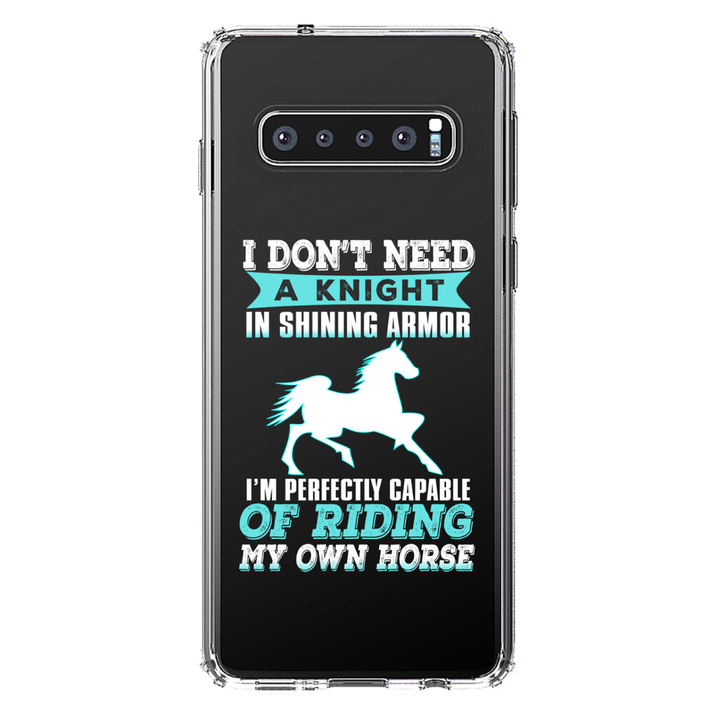 Don't Need Night, Perfectly Capable Horse Clear Shockproof iPhone Case, view 17