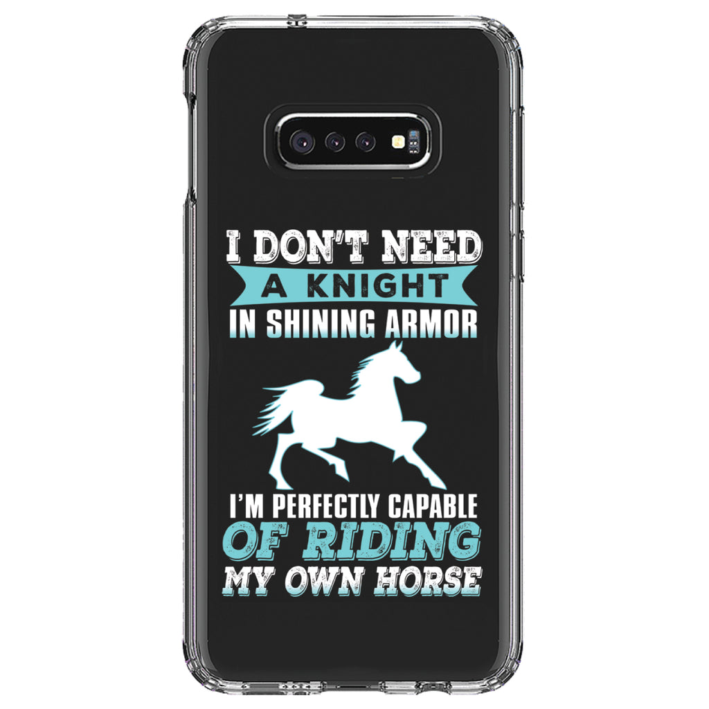 Don't Need Night, Perfectly Capable Horse Clear Shockproof iPhone Case, view 18