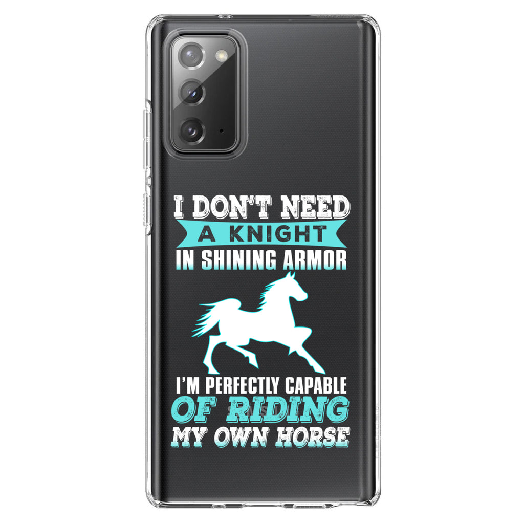 Don't Need Night, Perfectly Capable Horse Clear Shockproof iPhone Case, view 7