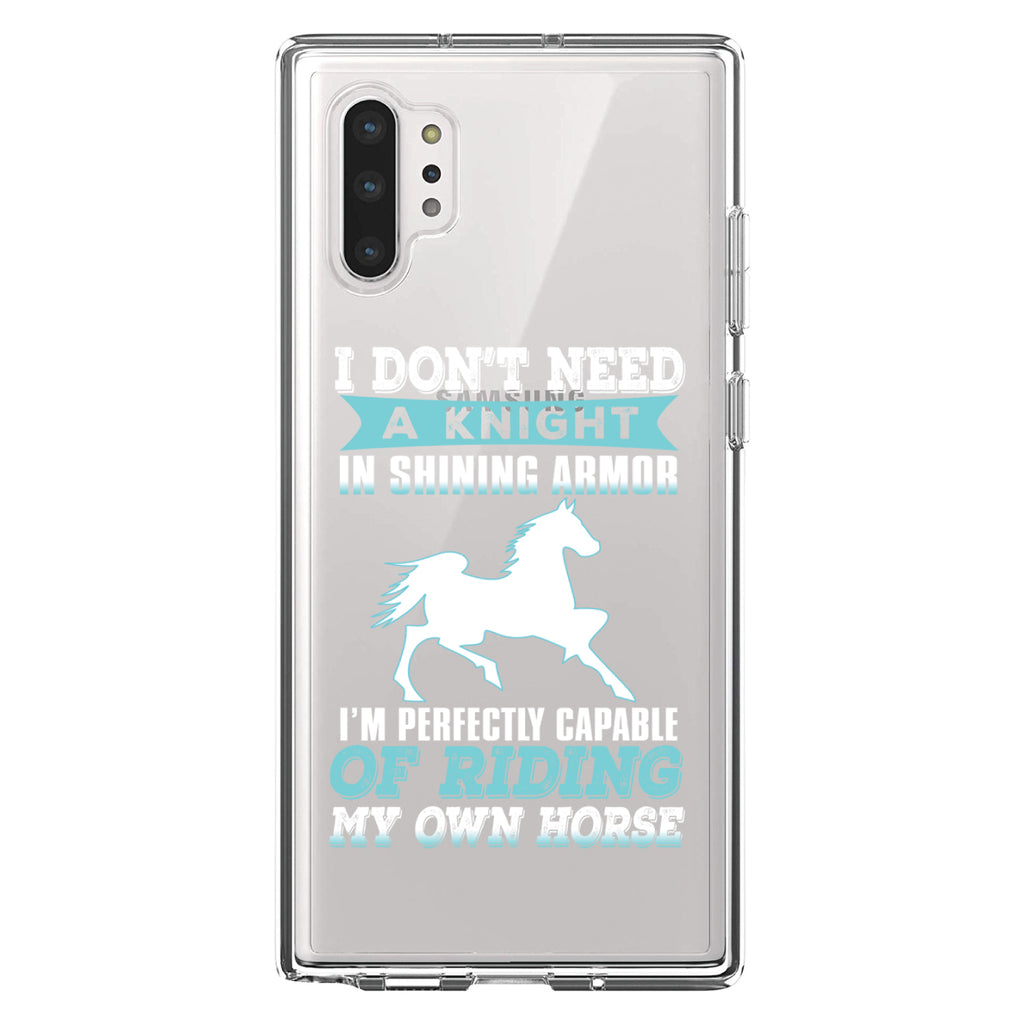 Don't Need Night, Perfectly Capable Horse Clear Shockproof iPhone Case, view 10