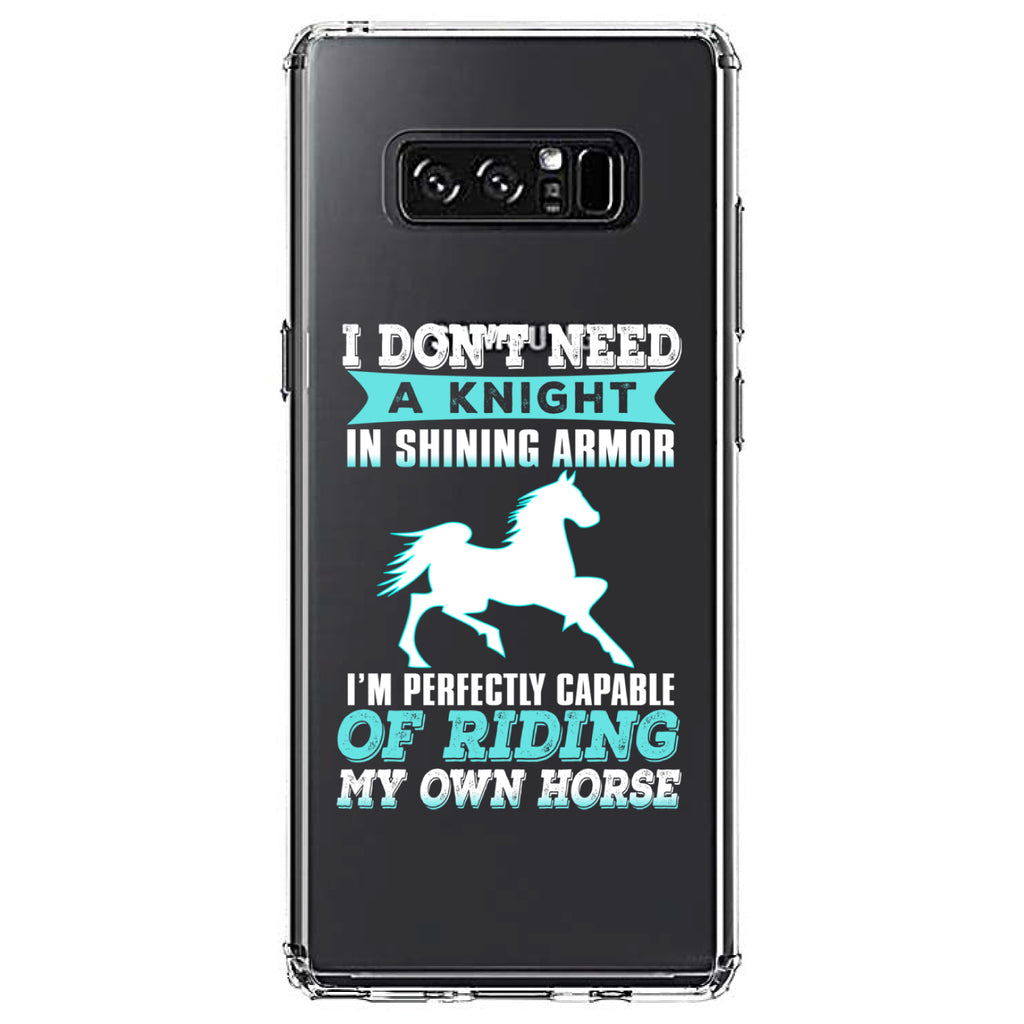 Don't Need Night, Perfectly Capable Horse Clear Shockproof iPhone Case, view 12