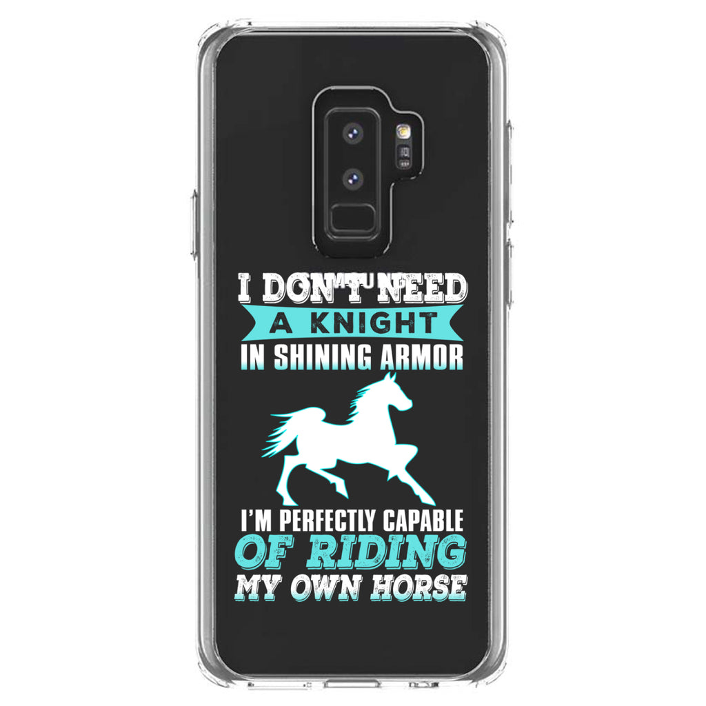 Don't Need Night, Perfectly Capable Horse Clear Shockproof iPhone Case, view 20