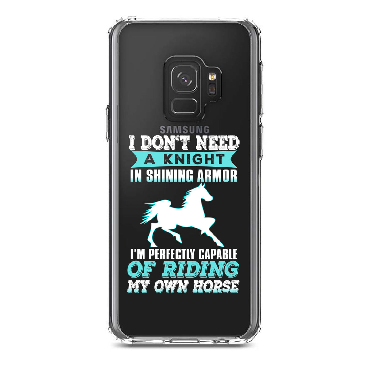 Don't Need Night, Perfectly Capable Horse Clear Shockproof iPhone Case, view 19