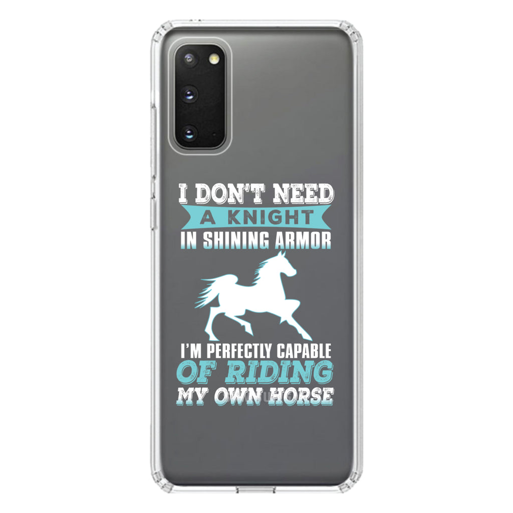 Don't Need Night, Perfectly Capable Horse Clear Shockproof iPhone Case, view 15