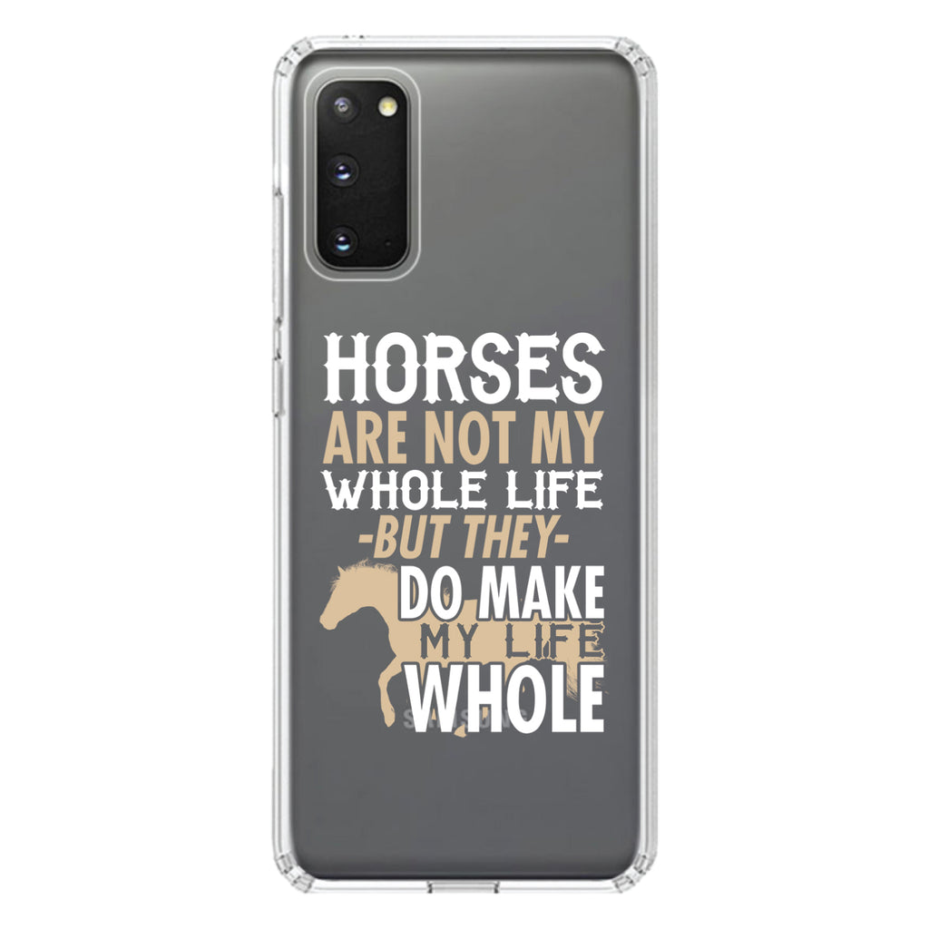 Horses Make My Life Whole Clear Shockproof iPhone Case, view 13