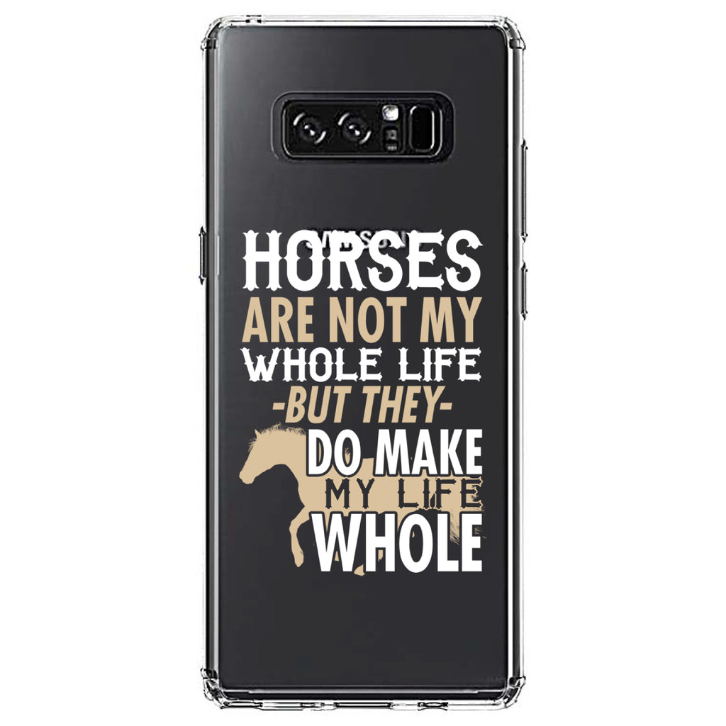 Horses Make My Life Whole Clear Shockproof iPhone Case, view 12