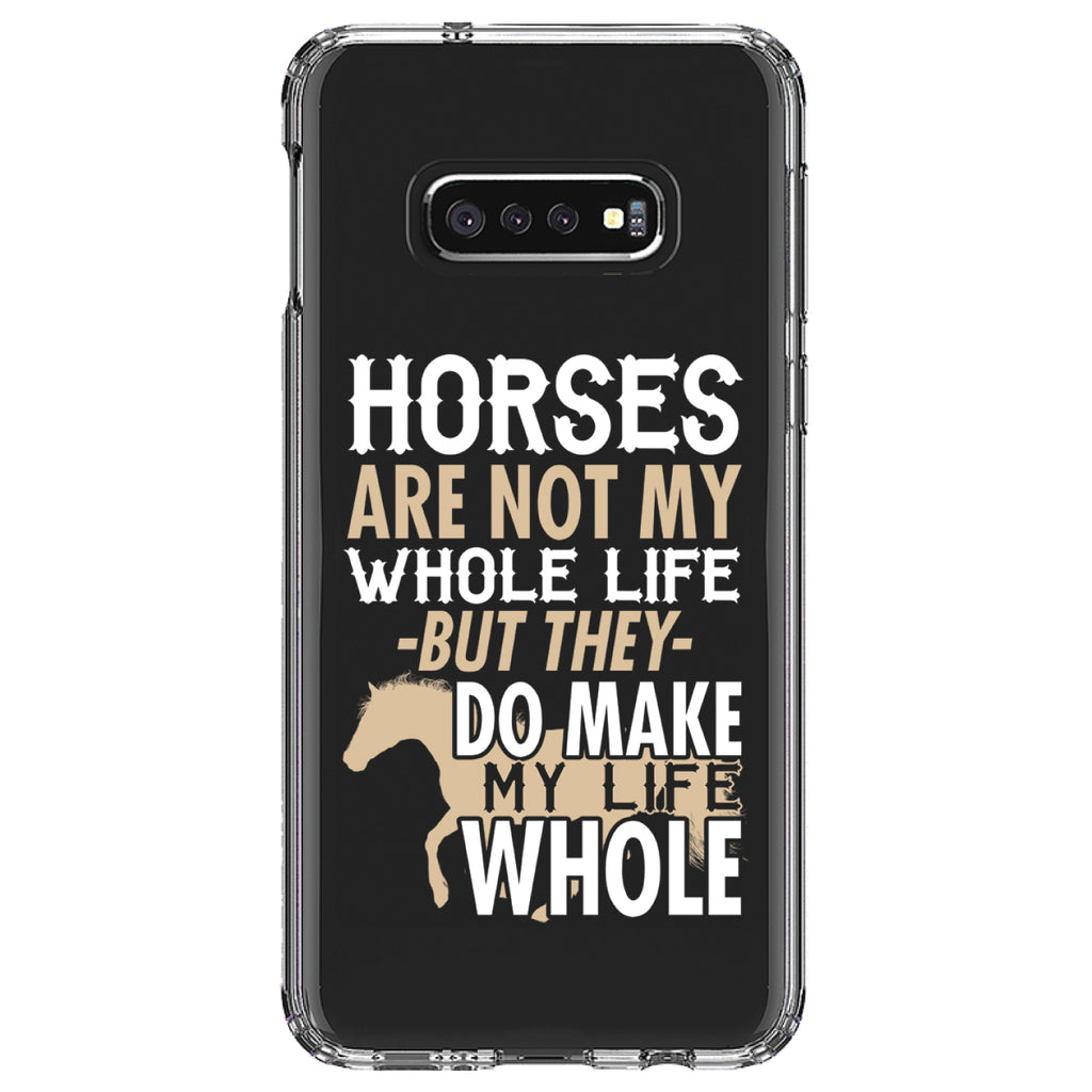 Horses Make My Life Whole Clear Shockproof iPhone Case, view 18