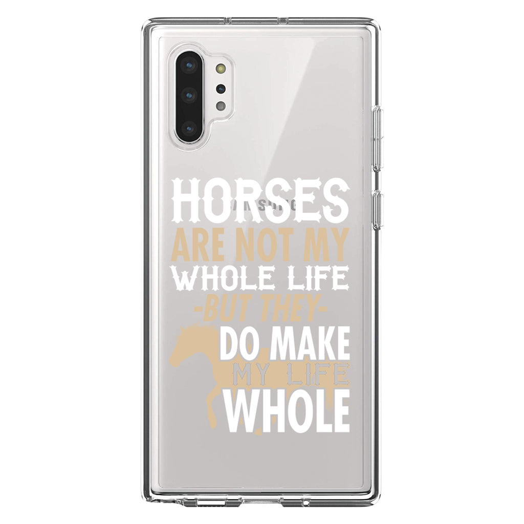 Horses Make My Life Whole Clear Shockproof iPhone Case, view 10