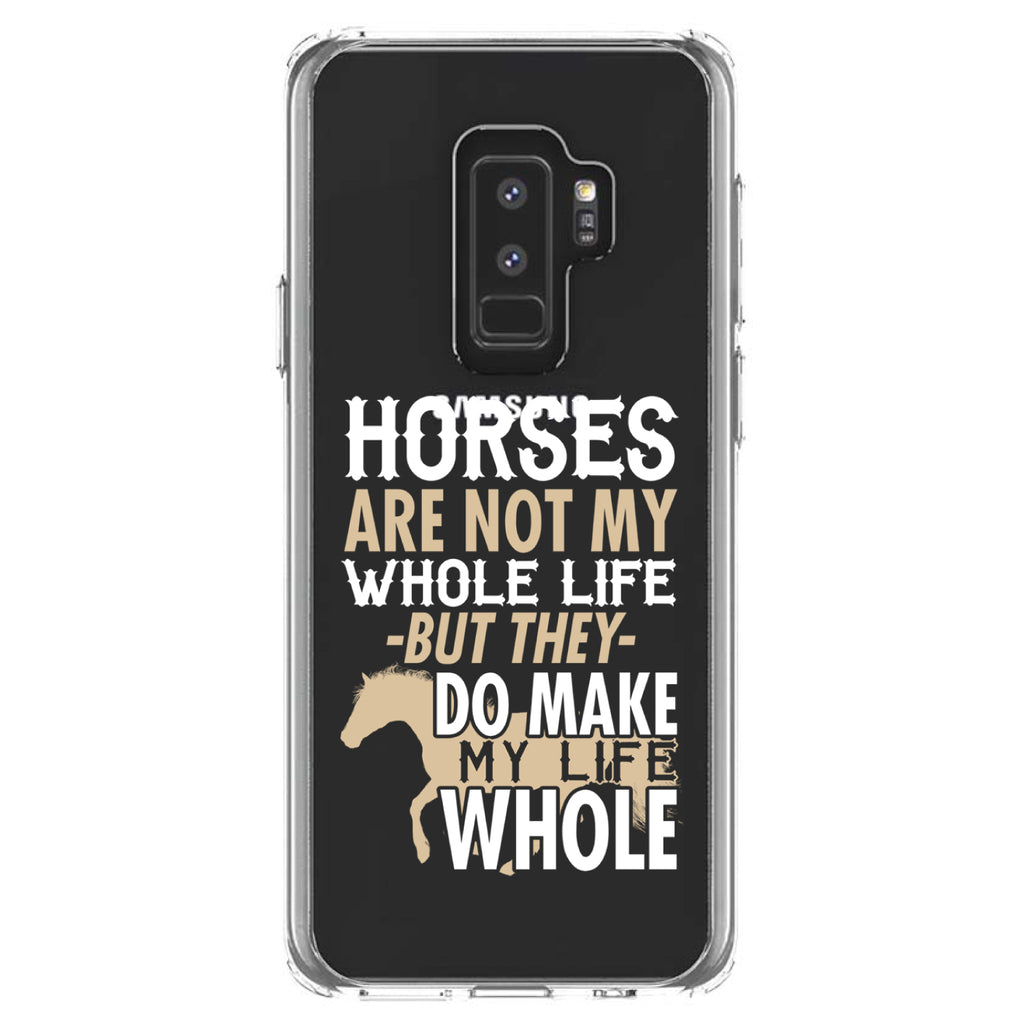 Horses Make My Life Whole Clear Shockproof iPhone Case, view 20