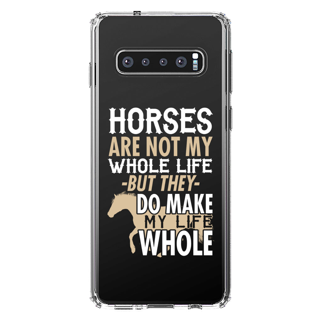 Horses Make My Life Whole Clear Shockproof iPhone Case, view 17