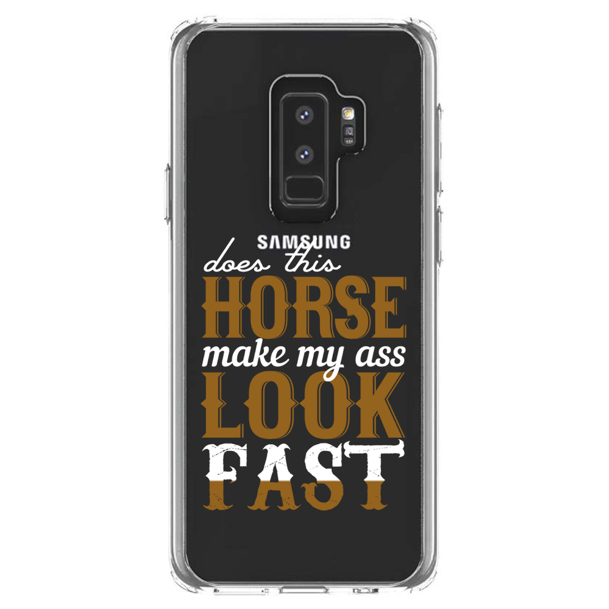 Horse Make My A$$ Look Fast Clear Shockproof iPhone Case, view 20