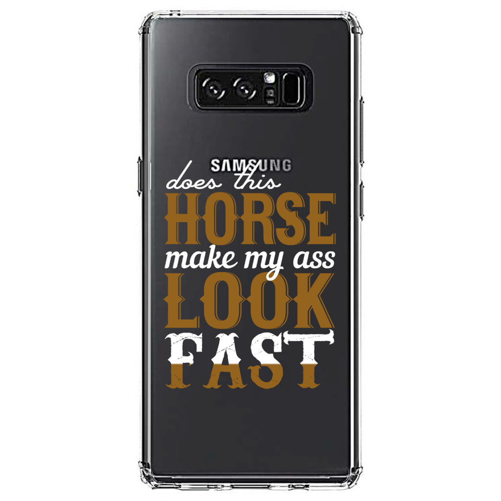Horse Make My A$$ Look Fast Clear Shockproof iPhone Case, view 12