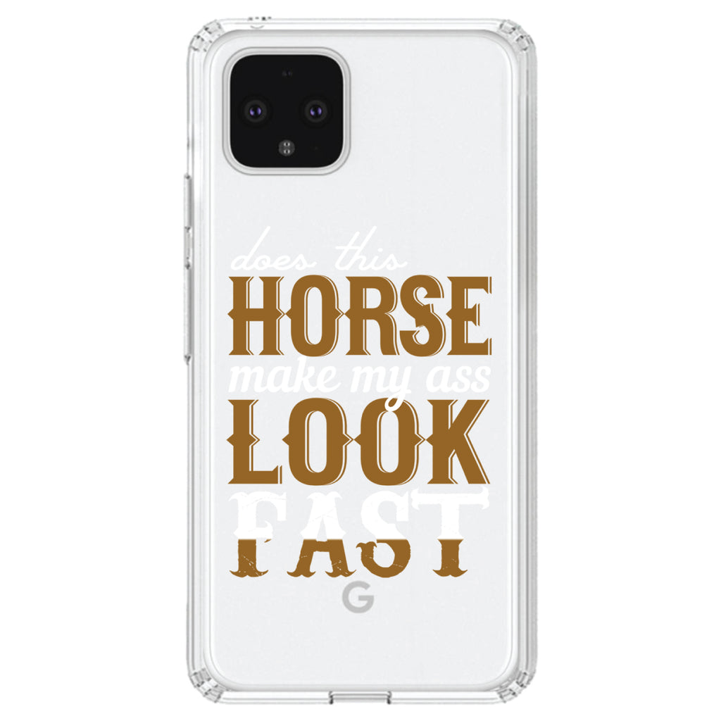 Horse Make My A$$ Look Fast Clear Shockproof iPhone Case, view 23