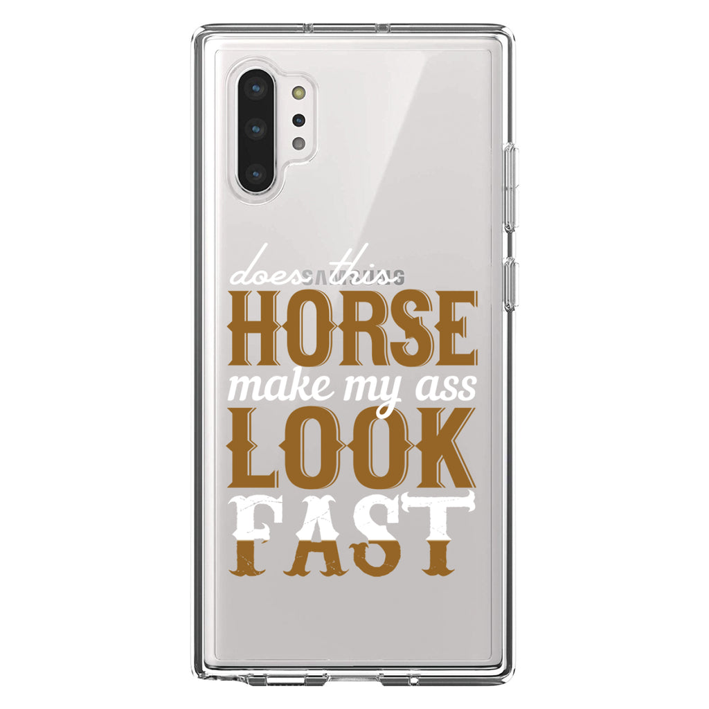 Horse Make My A$$ Look Fast Clear Shockproof iPhone Case, view 10