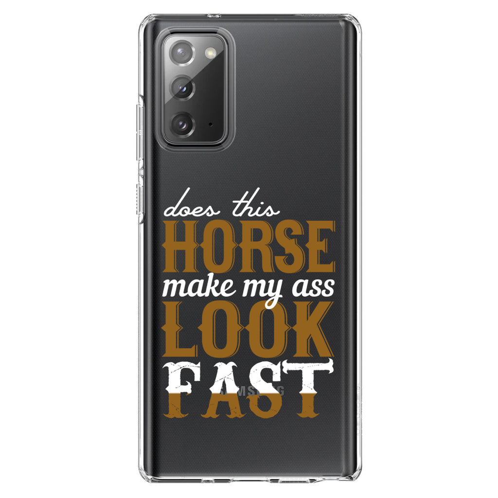Horse Make My A$$ Look Fast Clear Shockproof iPhone Case, view 8