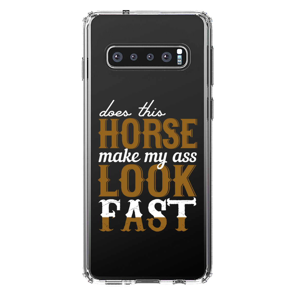 Horse Make My A$$ Look Fast Clear Shockproof iPhone Case, view 17
