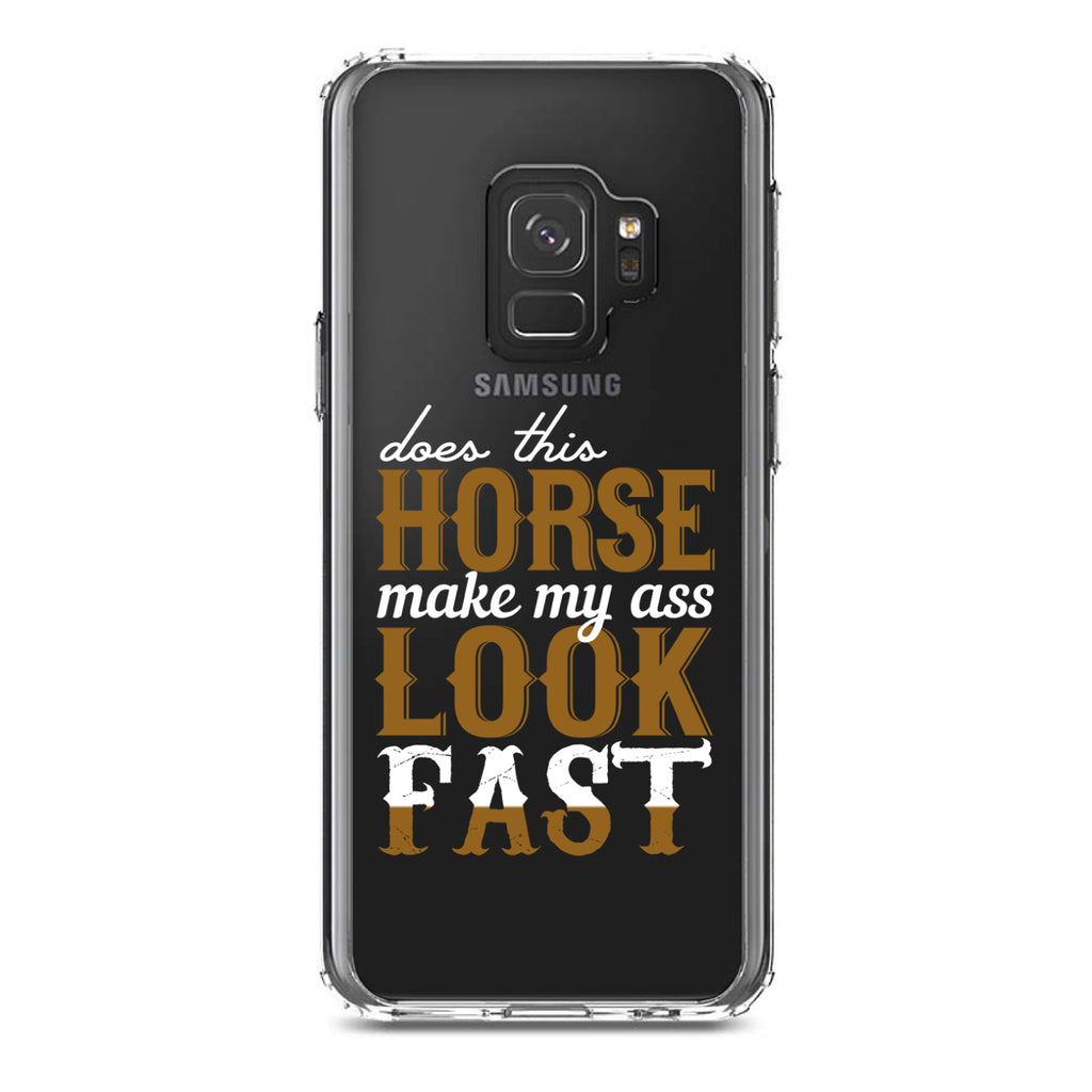 Horse Make My A$$ Look Fast Clear Shockproof iPhone Case, view 19